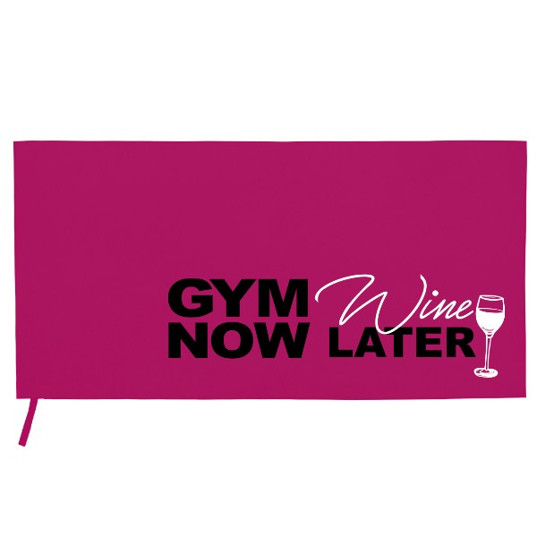 Gym now, wine later BW